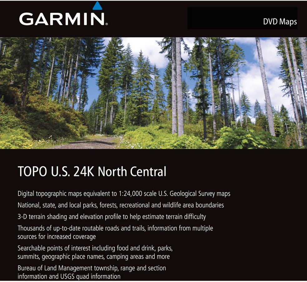 Garmin TOPO US 24K North Central DVD