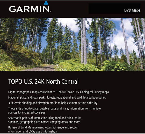 Garmin TOPO US 24K North Central DVD
