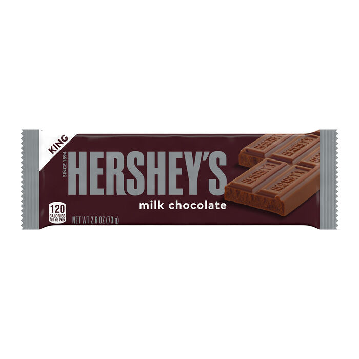 Hershey's Milk Chocolate King Size 2.6oz Candy Bar