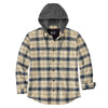 Carhartt Men's Rugged Flex Relaxed Fit Flannel Fleece Lined Hooded Shirt Jacket