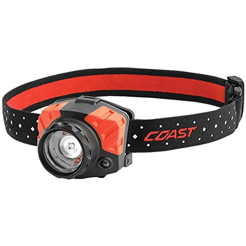 Coast FL85 Dual Color Pure Beam Focusing Headlamp 615 Lumens 600' Beam 3x AAA