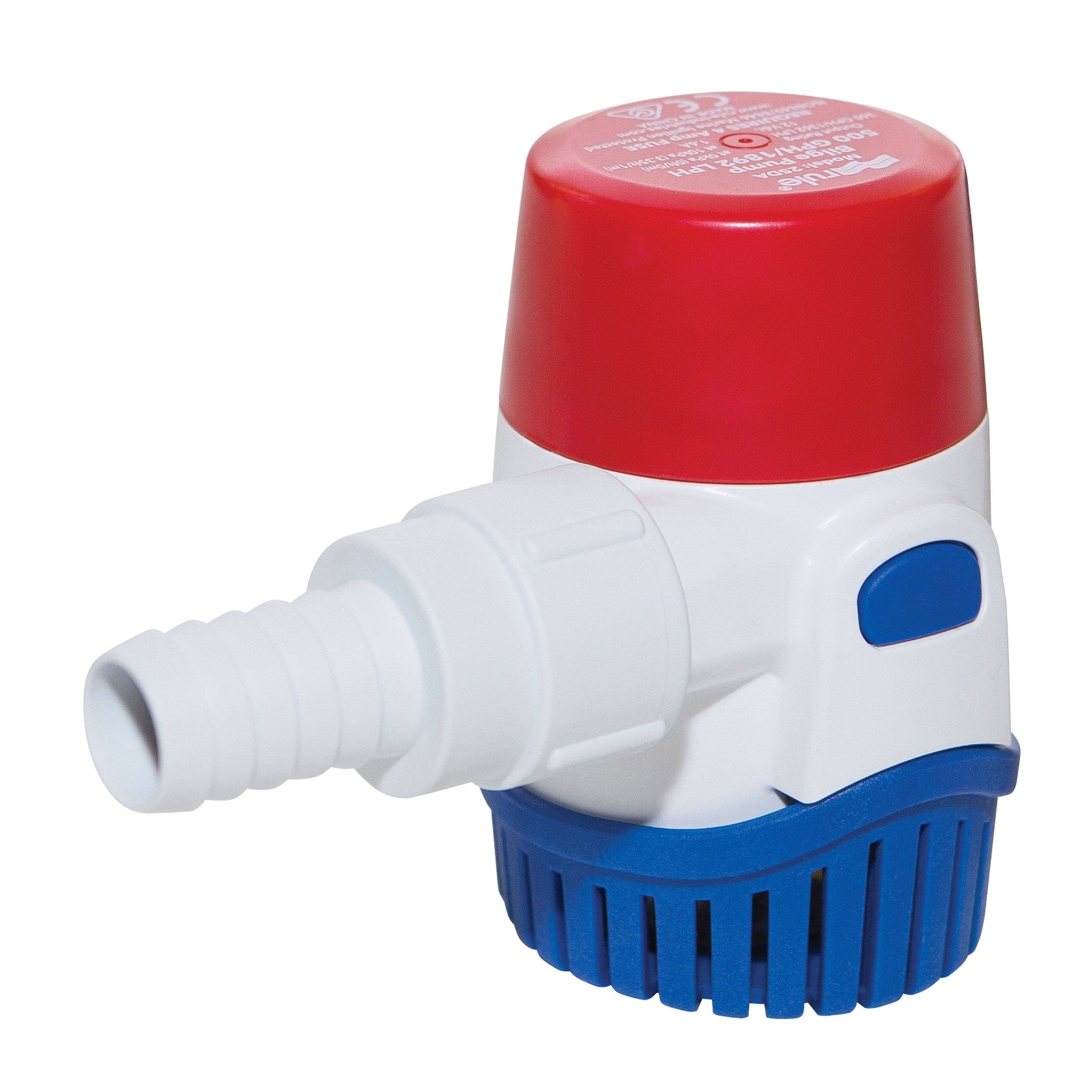 Rule 0.016 HP Submersible 12-Volt Manual Bilge Pump