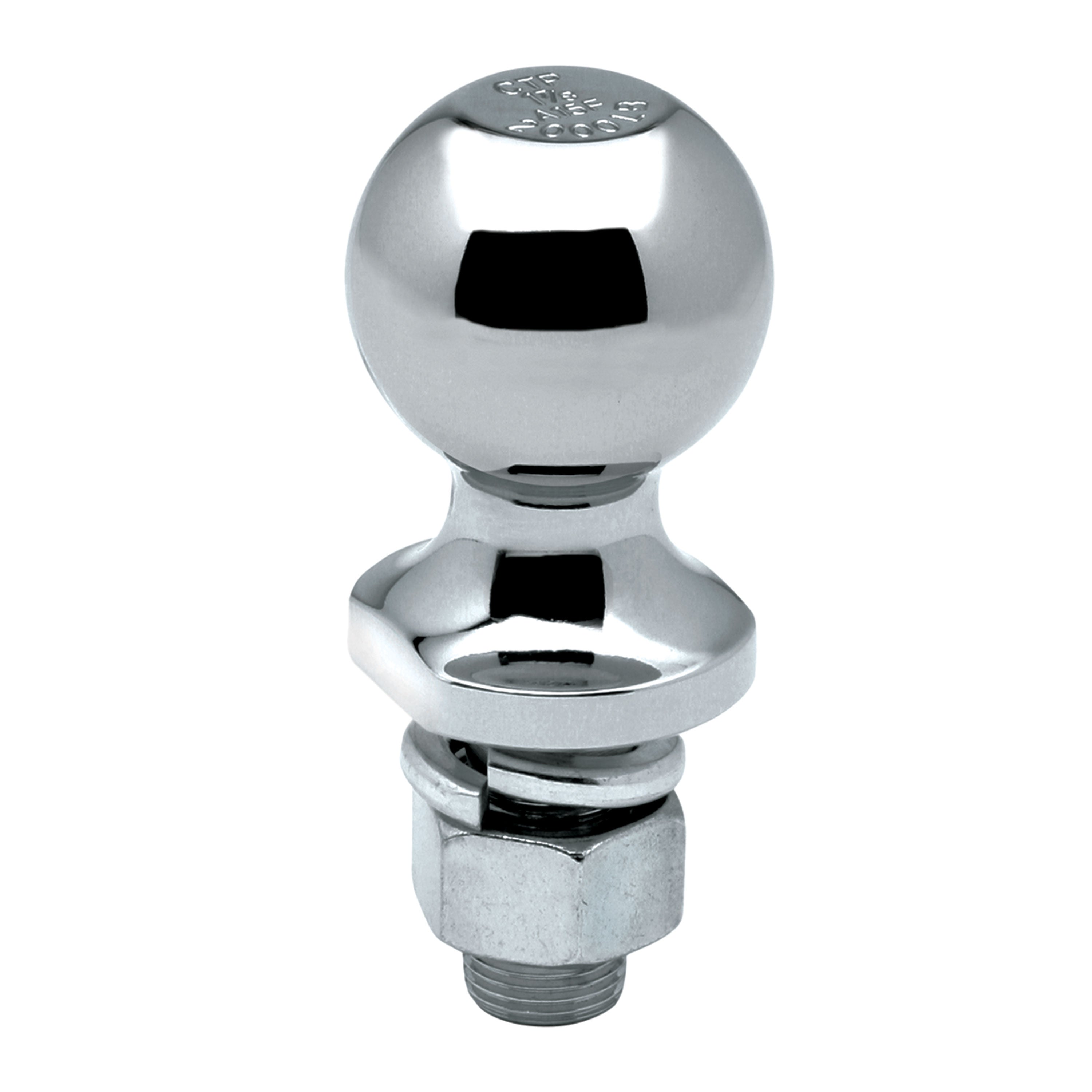 63884 Packaged Hitch Ball 1.87 X 1 X 2.12 in. 2 000 Lbs. GTW Chrome 2.75 X 2.56 X 6.88 in.