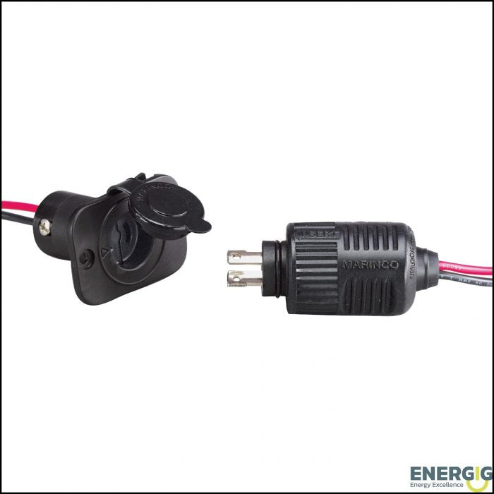 Marinco Motor Plug & Receptacle 2Wr 10Ga