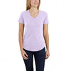 Carhartt Women's Relaxed Fit Midweight Short Sleeve V Neck T-Shirt