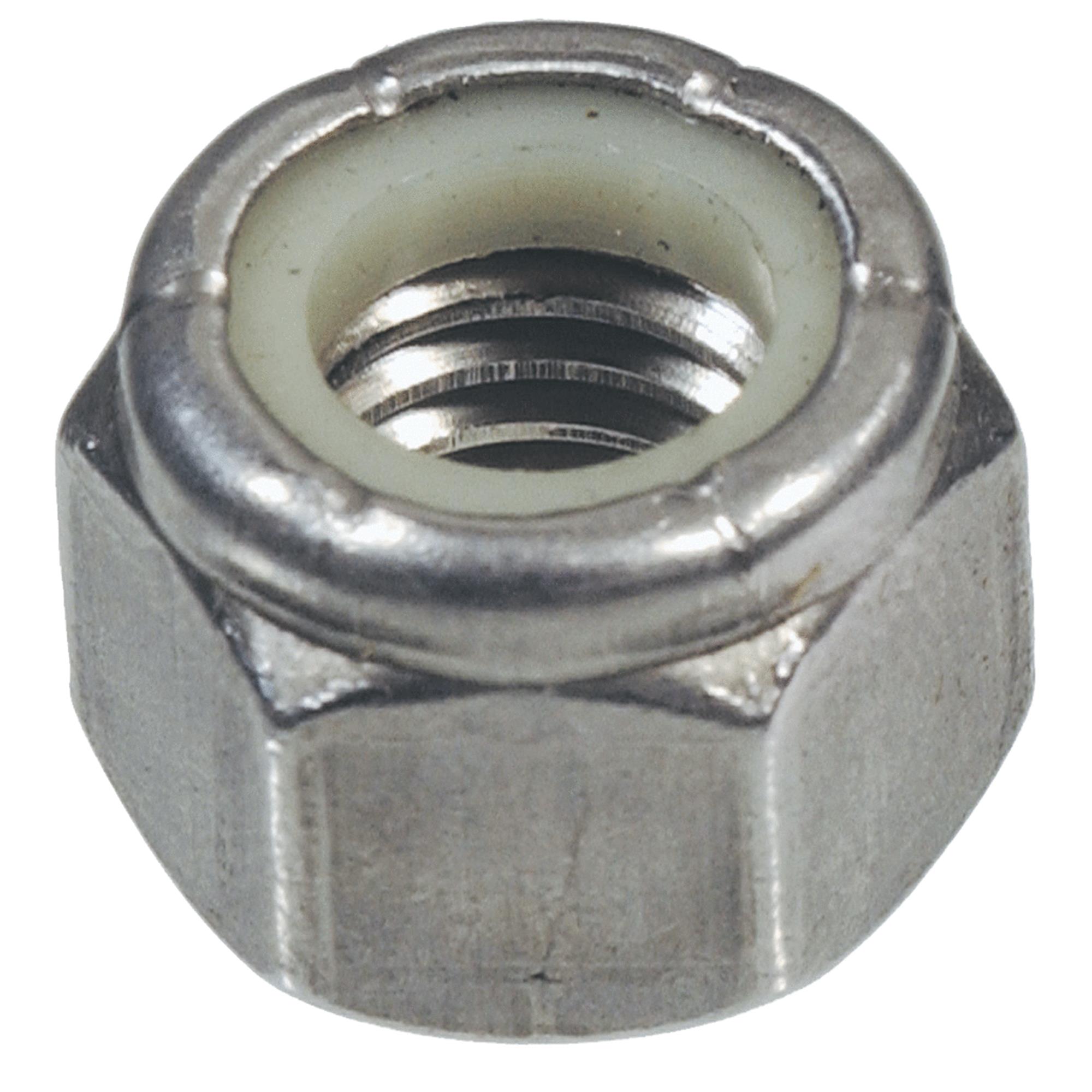 Hillman 18-8 Stainless Steel Nylon Insert USS Coarse Stop Nut 1/4
