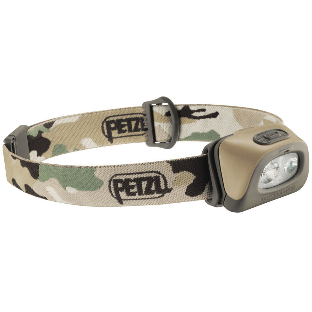 Petzl Tactikka+ RGB (Camo) Compact Head Toch with Mixed Beam Fo Poximity and Dis