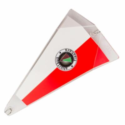 Shortbus Triangle Flasher | Chrome Plated Deja Vu; 8 in.