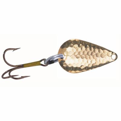 Rainbow Plastics Pot-O-Gold Steelhead Special Spoon Blue/Hammered Nickel Stripe