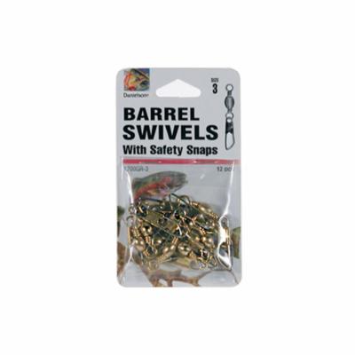 Swivel WSafety Snap Gross Brass Size 3 12PK ZZZ