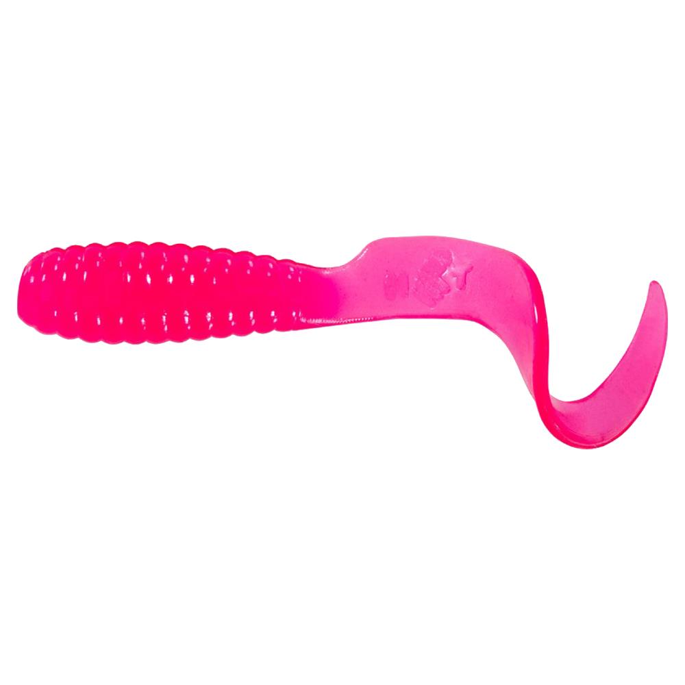 Mister Twister Lb20-6 Lil Bit Curly Tail Grub 1 Pink 20 Pack Multi One Size