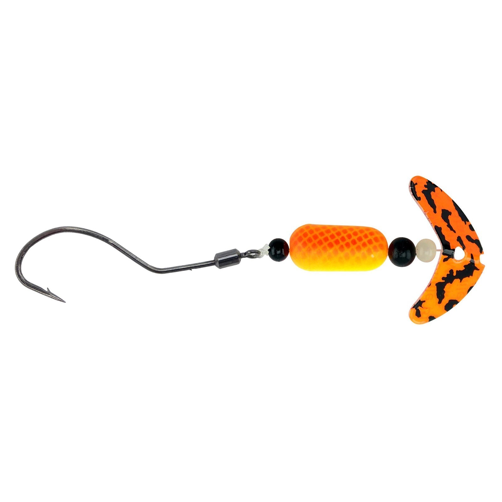 Mack S Lure Smile Blade Spindrift Walleye 1 Orange Black Tiger/Chartreuse Orange Scale Spinnerbaits