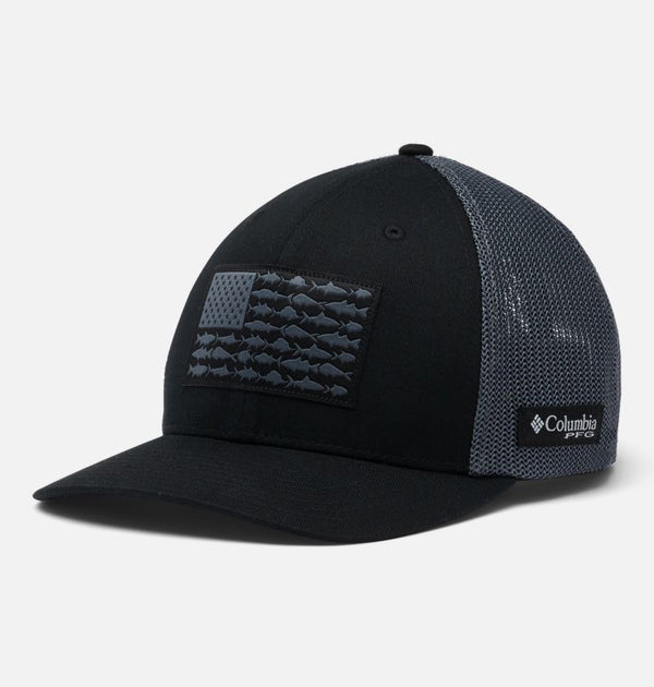 Columbia PFG Fish Flag Mesh Ball Cap