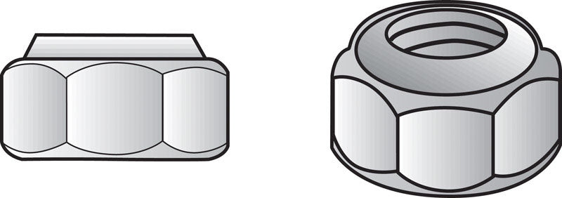 Hillman 5/16 in. Stainless Steel SAE Nylon Lock Nut 50 Pk
