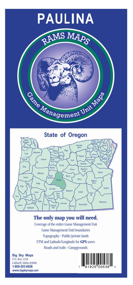 Big Sky Maps Paulina Gmu Map