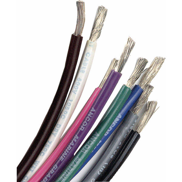ANC-182003 25 Ft. No.16 Tinned Copper Wire Black