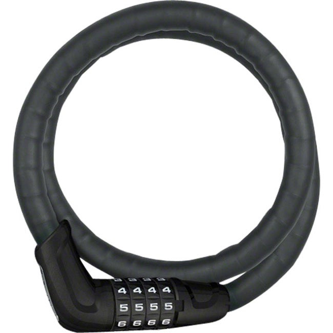 Abus Armored Cable Lock-TRESORFLEX 6615C/120/15 BK SCMU (3.9')