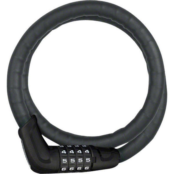 Abus Armored Cable Lock-TRESORFLEX 6615C/120/15 BK SCMU (3.9')