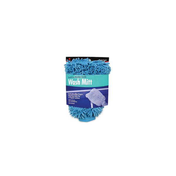 Buffalo Rags Microfiber Blue Chenille Wash Mitt