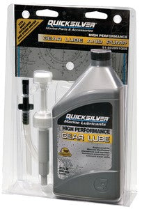 Mercury Quicksilver SAE 90 High Performance Gear Lube and Pump Kit