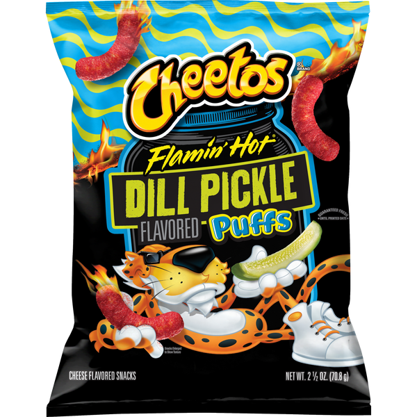 Cheetos Puffs Flamin' Hot Dill Pickle Flavored