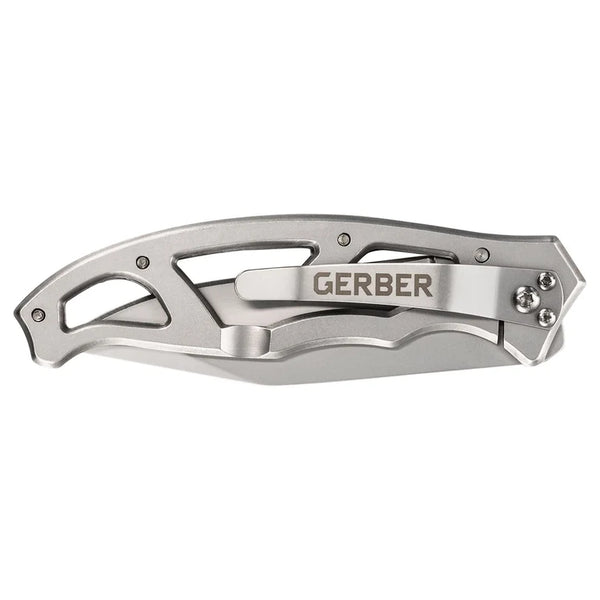 Gerber Gear Paraframe I EDC Folding Pocket Knife with Clip, 3" Fine Edge with Safety Frame Lock