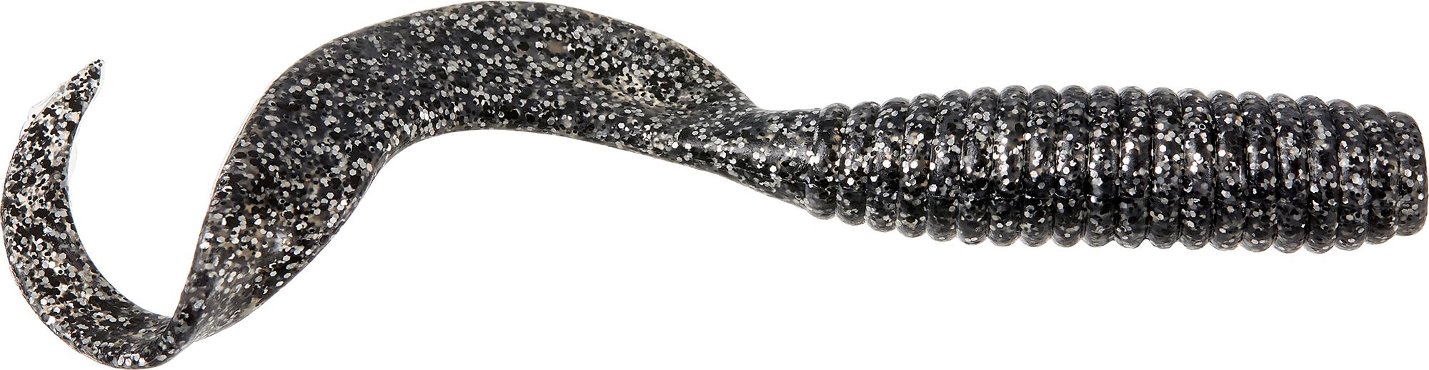 Berkley Gulp! Saltwater Grub - 6 in. - Black Bling ZZZ