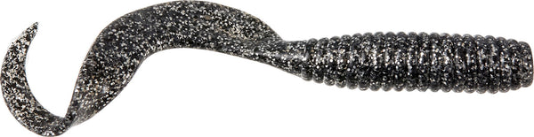Berkley Gulp! Saltwater Grub - 6 in. - Black Bling ZZZ