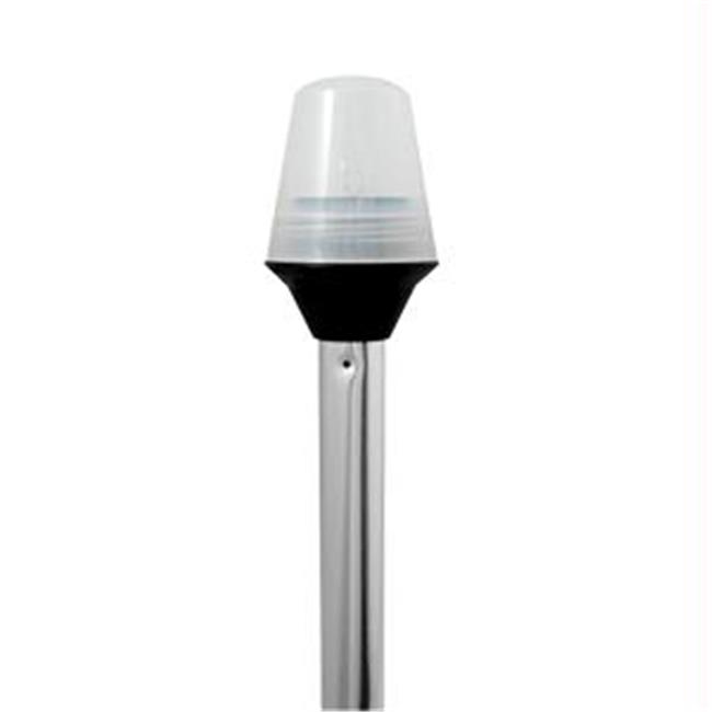 Attwood 36 in. Frosted Globe All-Round Light with 2-Pin Locking Collar Pole