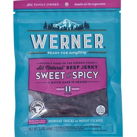 Werner All Natural Beef Jerky Sweet and Spicy