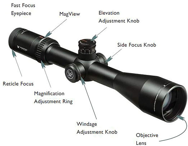 Vortex Optics Viper HS FFP LR Riflescope 6-24x50 XLR (MOA) VHS-4315-LR ZZZ