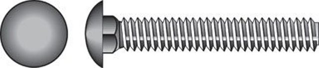 832506 0.25 X 0.75 in. Stainless Steel Carriage Bolt