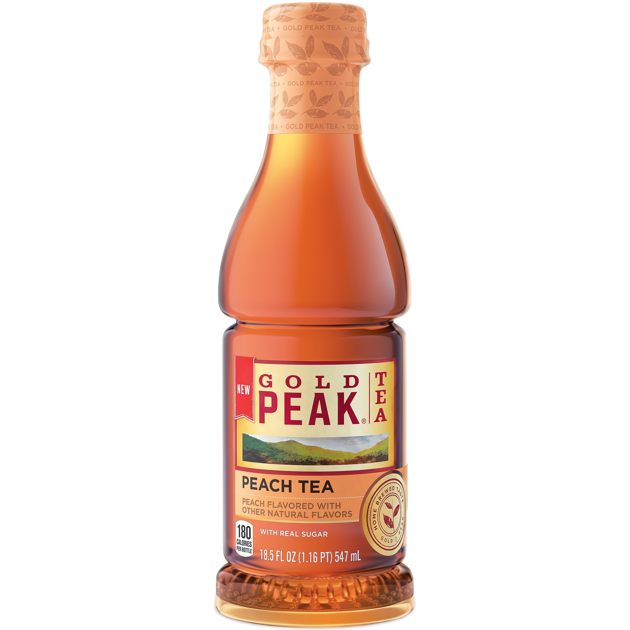 Gold Peak Peach Flavored Iced Tea Drink 18.5 Fl Oz - 18.5 Oz