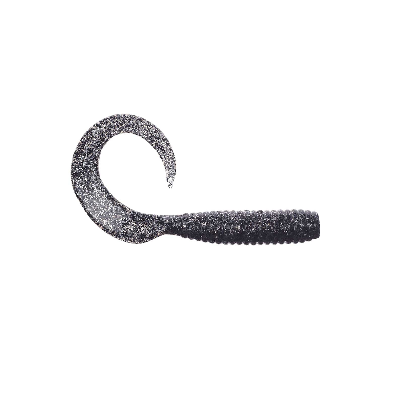 Berkley Gulp! Saltwater Grub - 8 in. - Black Bling ZZZ