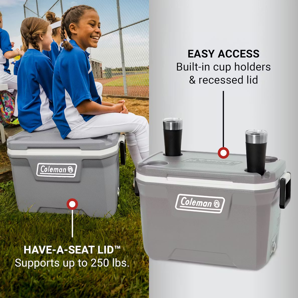 Coleman 316 Rock 52-Quart Insulated Chest Cooler