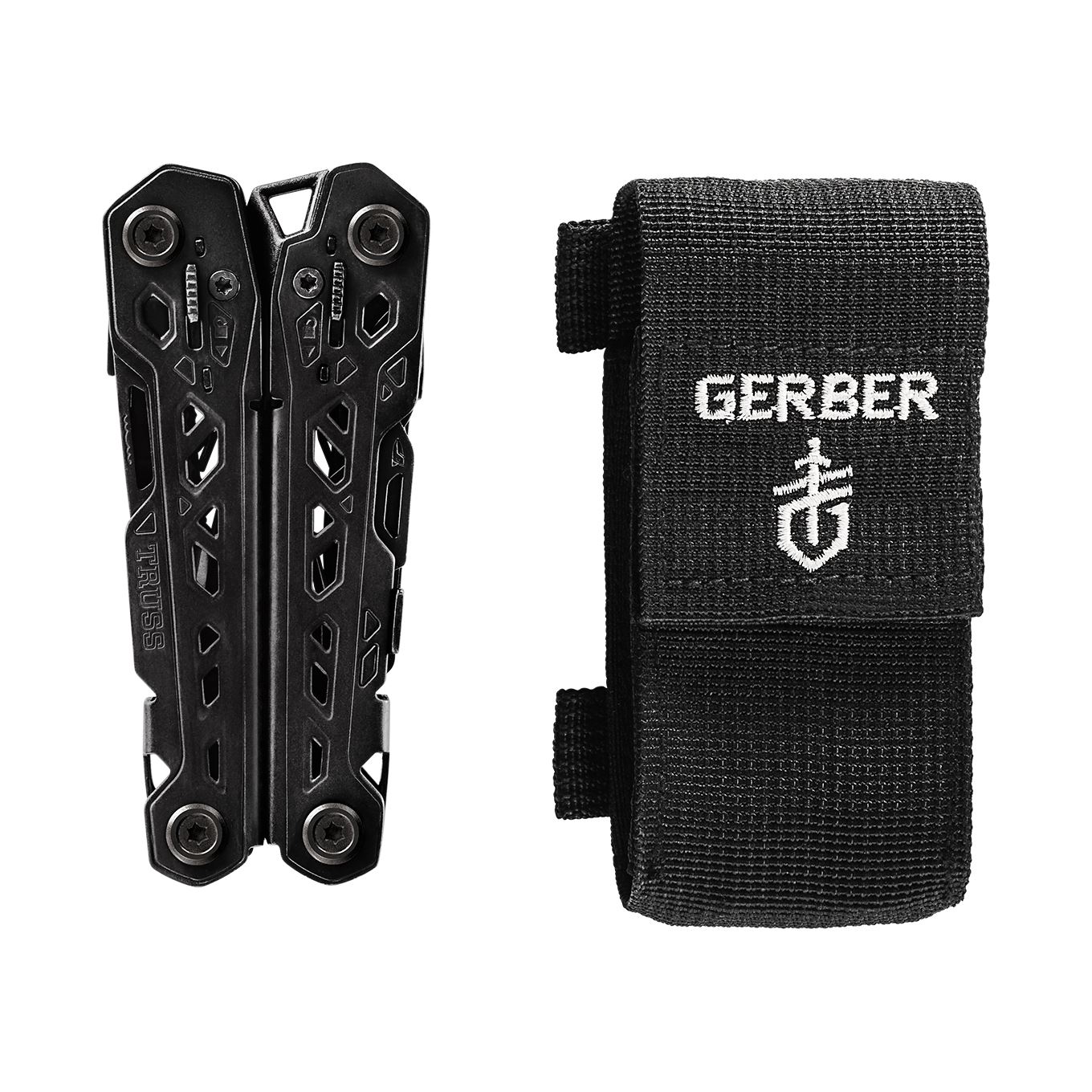 Gerber Truss 17-in-1 EDC Multitool Pliers, Pocket Knife with Sheath, Black