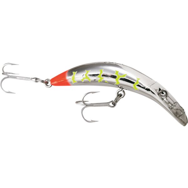 Yakima Bait Flatfish T-50 5" Metallic Silver Flame Chartreuse