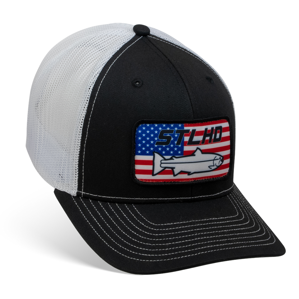 Stlhd Nation Black/White Trucker Snapback Hat