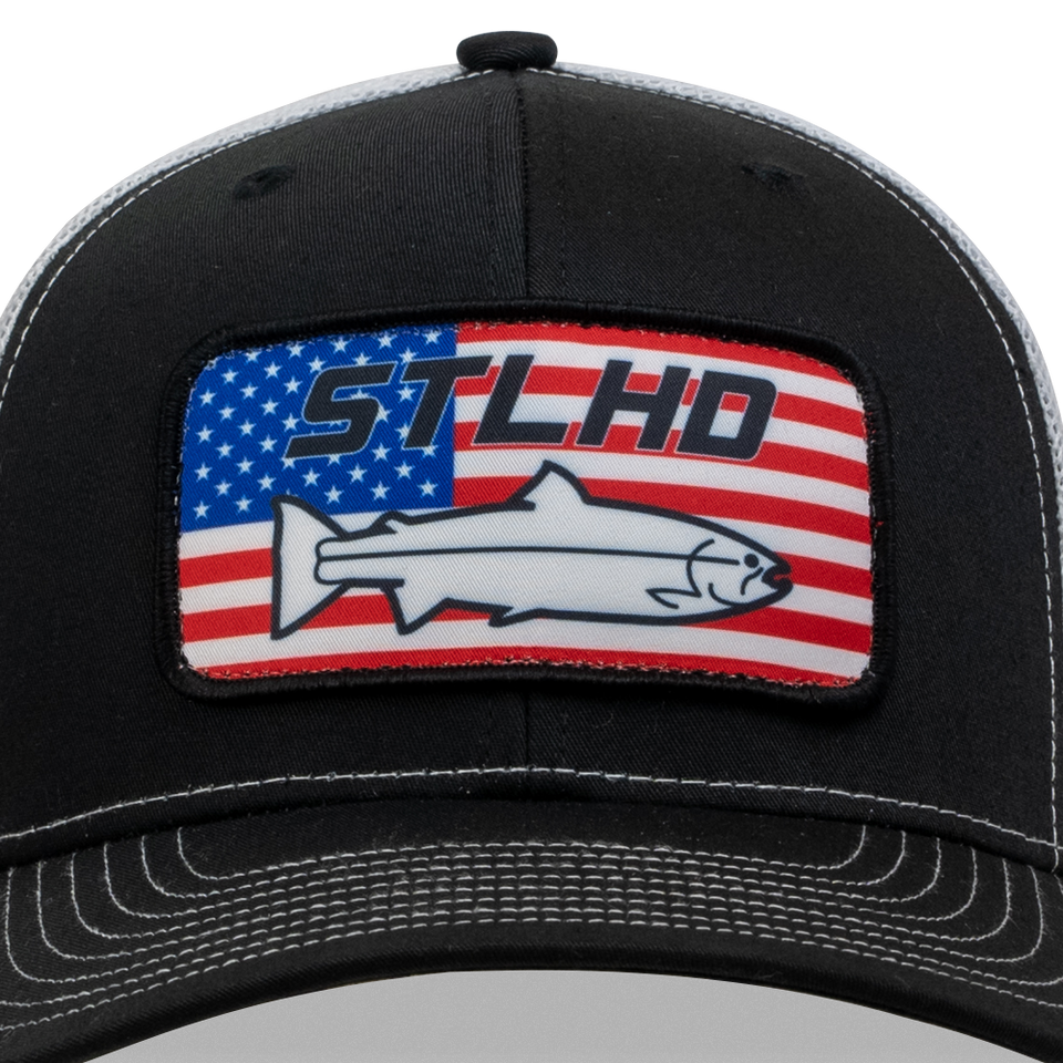Stlhd Nation Black/White Trucker Snapback Hat