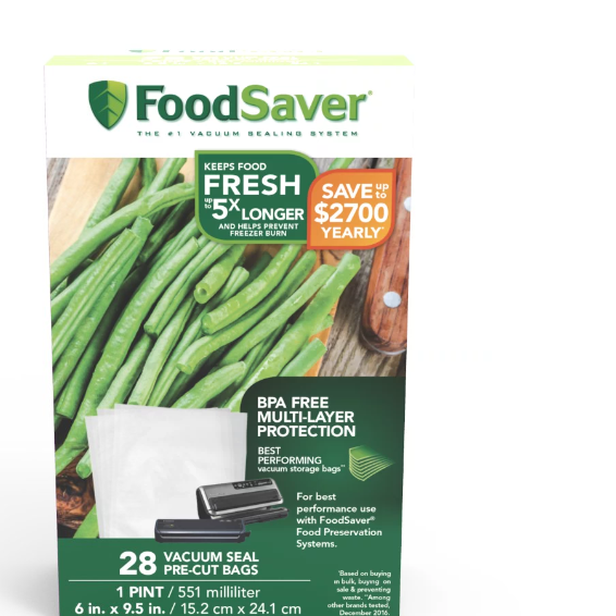Foodsaver Pint-Size Vacuum-Seal Bags 28 Count