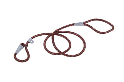 K9 Explorer Braided Rope Reflective Dog Slip Lead Berry 6-Ft Long 1/2-In Wide