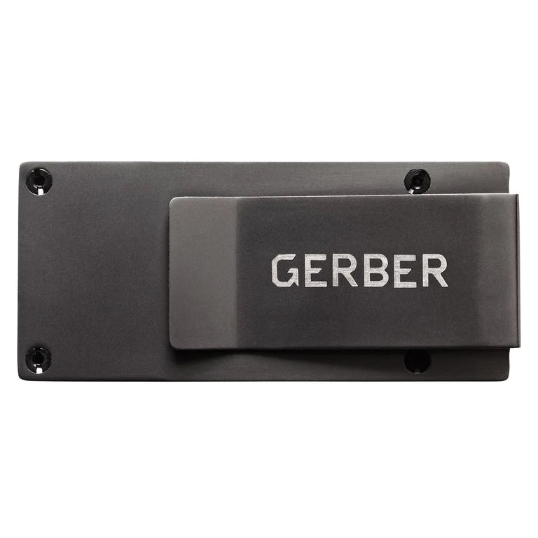 Gerber Gear Money Clip with Pocket Knife - Stainless Steel Folding Blade