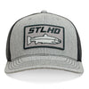 Stlhd Chrome Edition Heather Grey/Black Trucker Snapback Hat