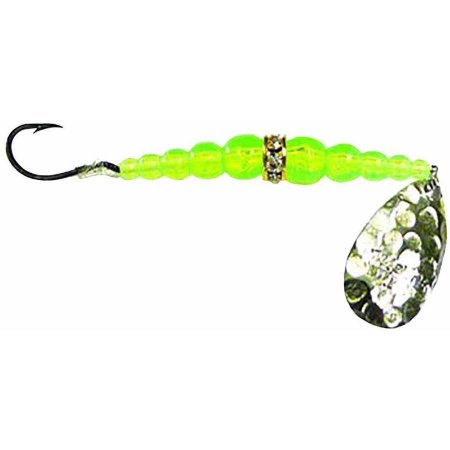 Mack's Lure Wedding Ring Classic Spinner Lures Size 8 Hammer Nickel/Flo Chart