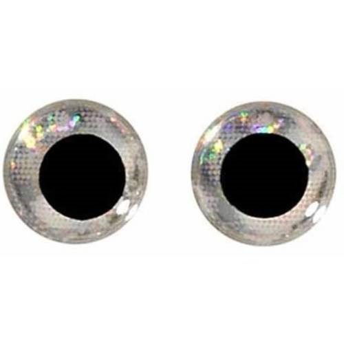 WTP 3D Molded Eyes - 5/16' - Silver