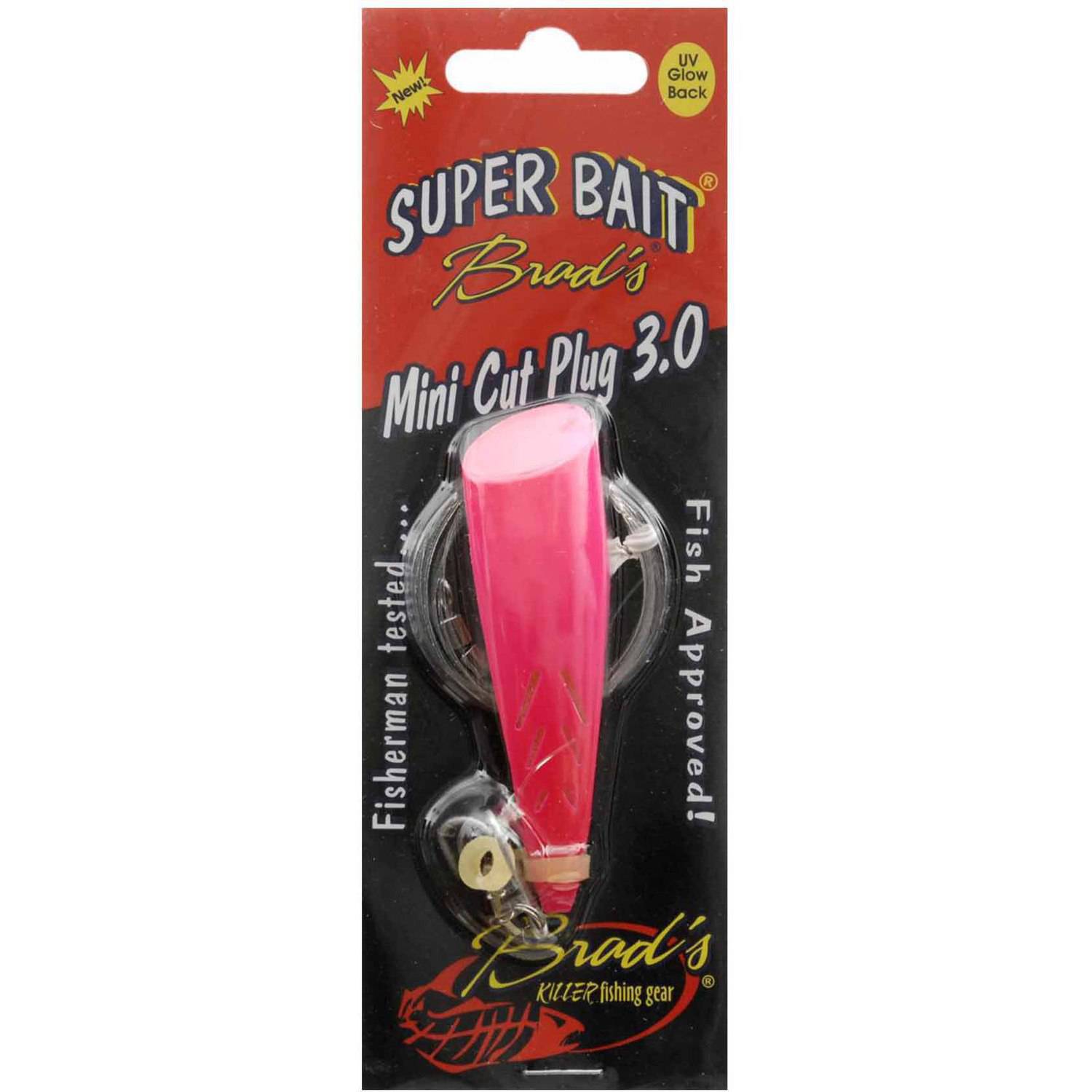 Brad's Super Bait Cut Plug 3 Hot Pink