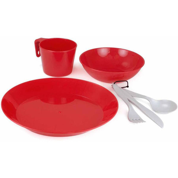 GSI Outdoors Cascadian 1-Person Table Set Red - Camp Food and Cookware