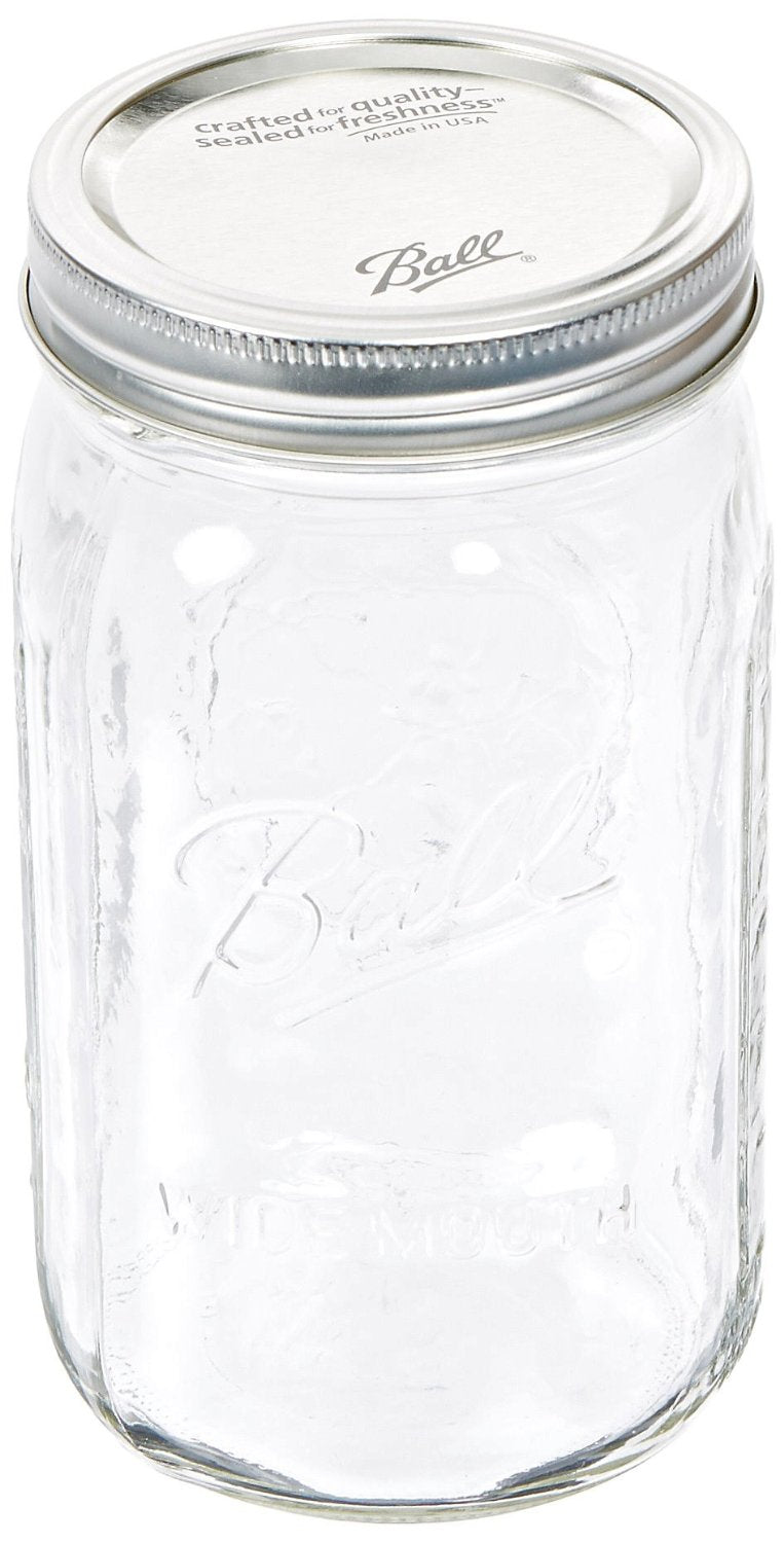 Ball Wide Mouth Quart Glass Mason Jars