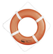 Jim-Buoy 30 in. Closed Cell Foam Life Ring with Webbing Straps in Orange