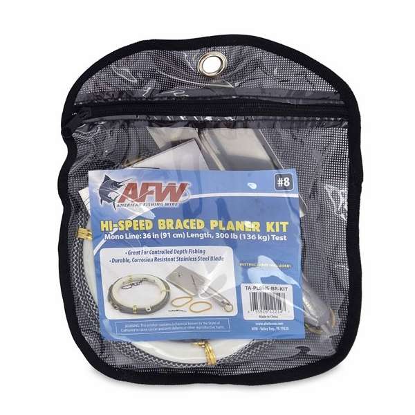 XXB American Fishing Wire Hi-Speed Braced Planer Kit - TA-PL8HS-BR-KIT